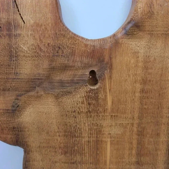 Vintage Handcrafted Wood Christmas Reindeer Rudolph Welcome Sign Rustic Cabincor - Picture 14 of 16